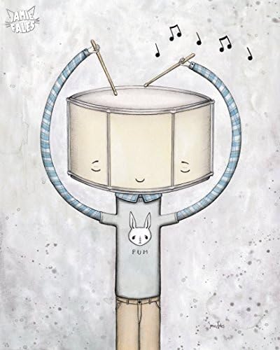 Pum Drummer Print by Jamie Fales
