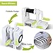 [NEWLY IMPROVED] Vegetable Spiralizer, 5 Blade Spiralizer Vegetable Slicer, Veggie Pasta Spaghetti Maker, Foldable Design with Cleaning Brush & Super Strong Suction Pad By Uvistare