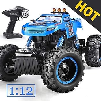 NQD Remote Control Trucks Monster RC Car 1: 12 Scale Off Road Vehicle 2.4Ghz Radio Remote Control Car 4WD High Speed Racing All Terrain Climbing Car Gift for Boys