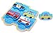 Small 4 Piece Vehicle & Travel Wooden Chunky Puzzle for Babies, Toddler Age w/Easy-Hold Colorful Solid Wood Pieces w/Fire Truck, Police Car. Simple & Educational for Baby, 1, 2 Year Olds