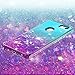 Pixel 3a Case,Google Pixel 3a Flower Case,Dzxouui TPU Protective Cover for Girls and Women Glitter Bling Sparkle Cute Phone Case for Pixel 3a(Teal/Purple)