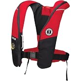 Mustang Survival Elite 190 Inflatable PFD - Red/Black | Elite 190 Inflatable PFD delivers all-day comfort, hydrostatic inflation, and premium safety