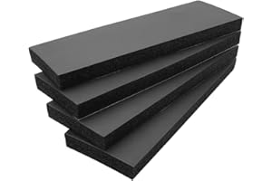 KXUHIVC Garage Wall Protector 4 Pack Car Door Corner Edge Waterproof Bumper Guard Protector High Density Self Adhesive Foam Pad for Parking Vehicle 11.8" x 3.9" x 0.8"