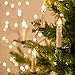 Gedengni Short Candlesticks LED Taper Candle, Remote Candle Sticks Battery Operated Chandelier Flameless Candles with Clip Flickering Warm White Lights for Wedding Party Baroque Chandelier,4inches
