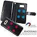 Galaxy S8 Cases,Magnetic Detachable Lanyard Wallet Case with [8 Card Slots+1 Photo Window][Kickstand] for Galaxy S8-5.8 inch, CASEOWL 2 in 1 Premium Leather Removable TPU Case(Black)