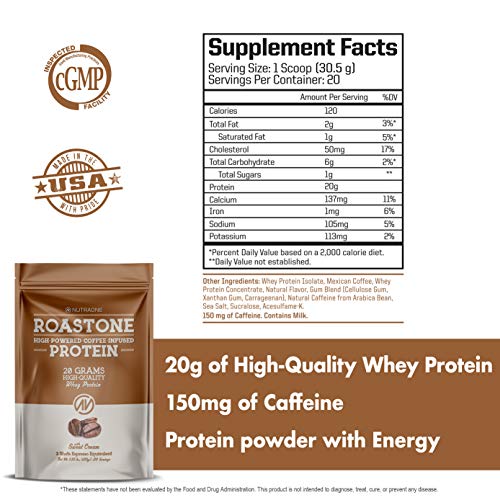 oastOne Coffee Protein Powder by NutraOne Low Sugar, Coffee Infused