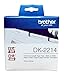 Brother Genuine DK-2214 Continuous Length Black on White Paper Tape for Brother QL Label Printers, 0.47" x 100' (12mm x 30.4M), 1 Roll per Box, DK2214 primary