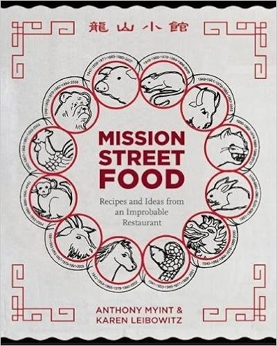 Mission Street Food: Recipes and Ideas from an Improbable Restaurant, by Anthony Myint Karen Leibowitz Mission Street Food: Recipes and Ideas from an Improbable Restaurant, by Anthony Myint Karen Leibowitz