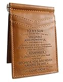 New Card Holder Card Holder Gift for Son Slim Wallet with Money Clip RFID Blocking Card Mini Bifold