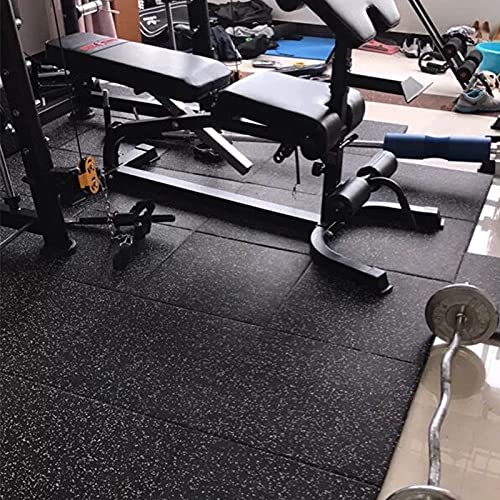 Nisorpa Exercise Equipment Mats, 20" x 20'' Interlocking Rubber Floor