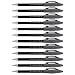 Paper Mate 85587 Flexgrip Elite Stick Ballpoint Pens, Fine Point, Black, 12-Pack