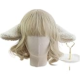 CoBtee Kawaii Lamb Ear Hairpin Edge clip Sheep Pink Ear Lolita Accessories Cosplay Prop Party Hallowmas A pair