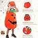 BSTAOFY Halloween Orange Pumpkin Costume Suit for 3T 4T 5T 6T Toddler Kids Lantern Face Fancy Dress up for Carnival
