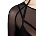 May&Maya Women's Long Sleeve Pure Mesh Blouse