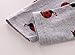 Eghunooy Baby Girls Clothes Set 2 Piece Long Sleeve Ladybug Pattern Infant Outfits (9-12 Months) Red
