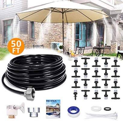 Redtron 50ft Mist Cooling System Patio Misting System With 20