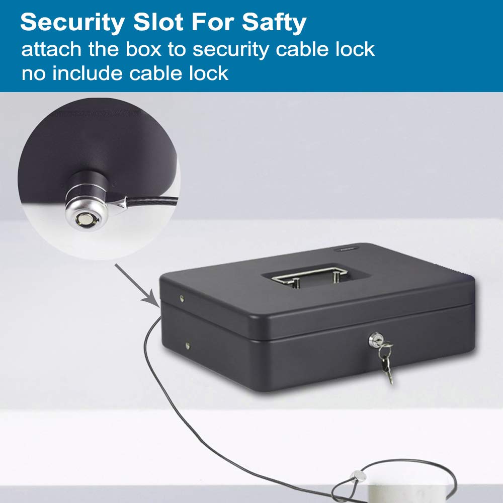 Cash Box Steel Money Box 11.8\