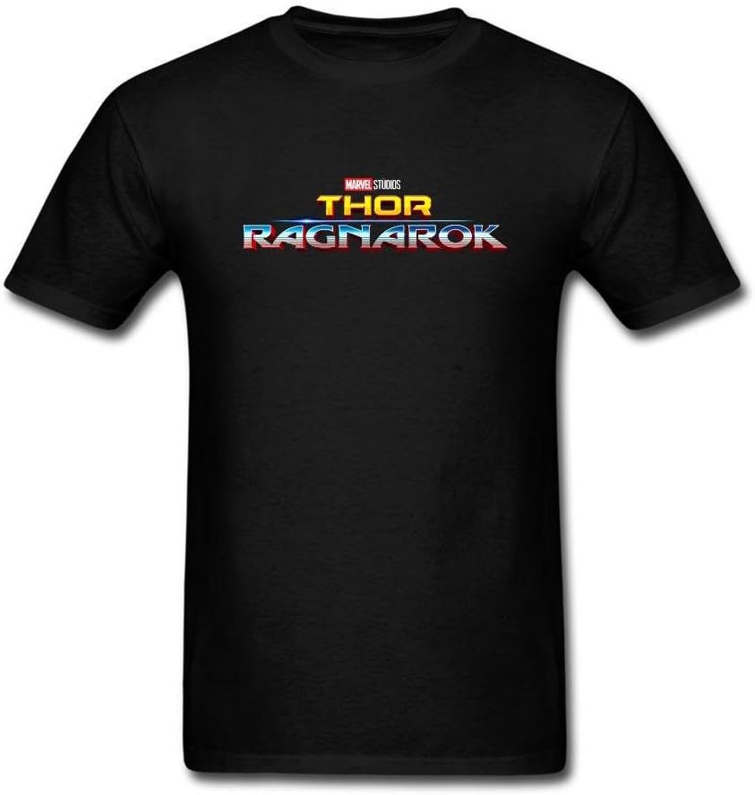 XIULUAN Men's Thor Ragnarok Logo Film T-Shirt Short Sleeve