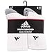 adidas Boys' YTH VERT Stripe 6-Pack Crew, White/Black/Light Onix, Medium