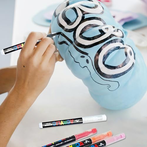288 Colors Acrylic Paint Markers, Soft Brush Tip Acrylic Paint Pens, Waterproof Coloring Art Markers for Wood, Metal, Ceramic, Fabric, Stone, Egg, Rock Painting and DIY Art Crafting