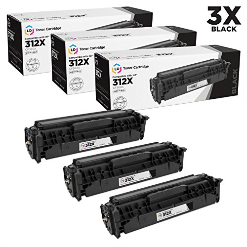 LD © Compatible Replacements for HP 312X / 312A Set of 4 Laser Toner