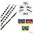 Cool RACE CAR - Racing - PARTY FAVORS Set - 144 TATTOOS - 12 PENCILS - 12 Make a Race Car Sticker Sheets - NASCAR - INDY Classroom Give-aways - TEACHER Incentives