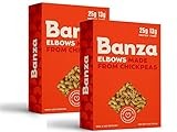 Banza Chickpea Pasta, Elbows, 8 Ounces (Pack of 2)