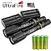 2 Sets 8000 Lumens 5Modes Ultrafire SWAT XML T6 LED Flashlight 18650+Charger USA