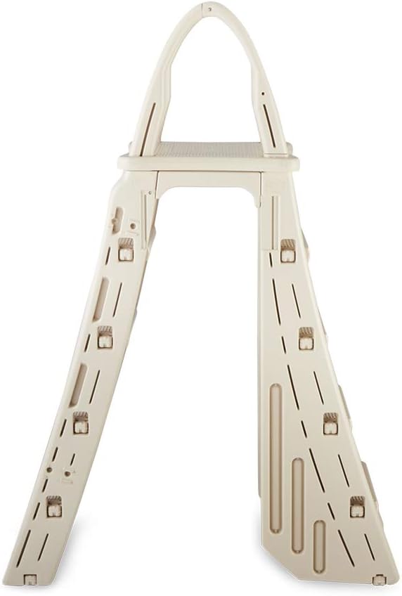 Confer Plastics A-Frame 7200 Above Ground Adjustable Pool Roll-Guard Safety Ladder : Swimming Pool Ladders : Garden & Outdoor