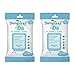 Simpleaf for Babies Flushable Wipes (Travel Pack): Eco- Friendly, Thick and Effective, Paraben and Alcohol Free, Hypoallergenic and Safe for Sensitive Skin, Unscented, Soothing Aloe Vera (2 Pack)