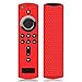 Remote Case/Cover for Fire TV Stick 4K, Protective Silicone Holder Lightweight [Anti Slip] ShockProof for Fire TV Cube/Fire TV(3rd Gen)Compatible with All-New 2nd Gen Alexa Voice Remote Control (Red)