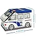 2-in-1 Police Car Children's Toy and Storage Box With Kids 3D Puzzle of Adventure Ship