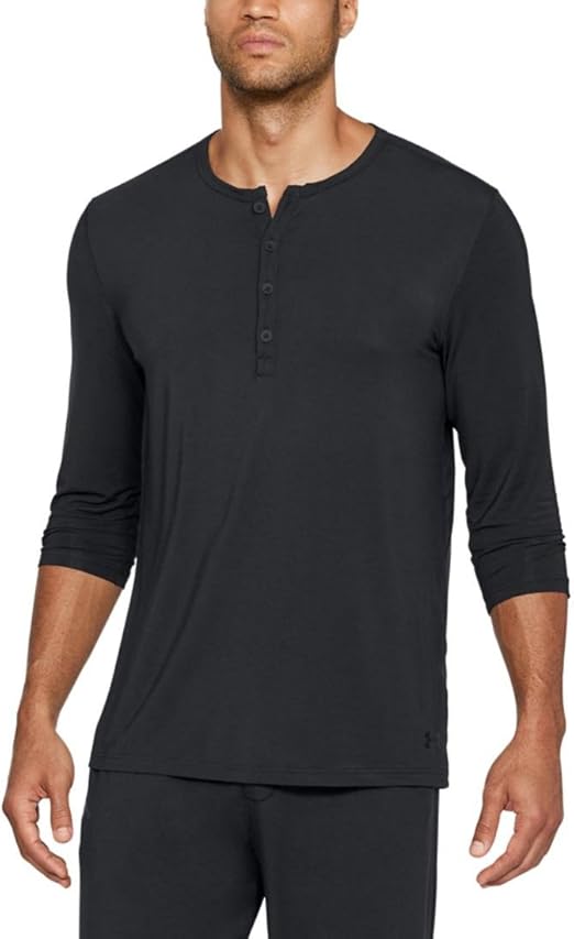 Under Armour Men's Athlete Recovery Ultra Comfort Henley Sleepwear Amazon.co.uk Clothing