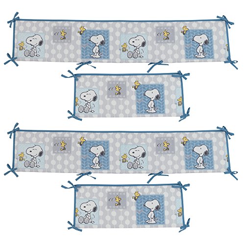 snoopy crib bumper