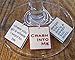 FortySevenGems Set of 6 Dave Matthews Band Song Lyrics Collection Wine Charms
