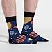 Sock It To Me Men's Planets Crew Socks
