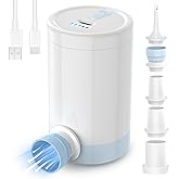 Portable Air Mattress Pump for Inflatables: 1500mAh USB Rechargeable Air Mattress Pump with 5 Nozzles - Cordless Inflator/Def