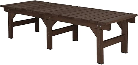 Amazon ガーデンガーデン デッキ風縁台 ライト 155cm 55cm ダークブラウン 防水用ゴム足付 Sde 155s Dbr ウッドデッキ