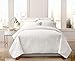 Regal Home Collections English Manor Lacey Pinsonic Quilt, (Full/Queen) -Assorted Colors, (White)
