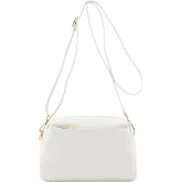 FashionPuzzle Triple Zip Small Crossbody Bag | Light Weight