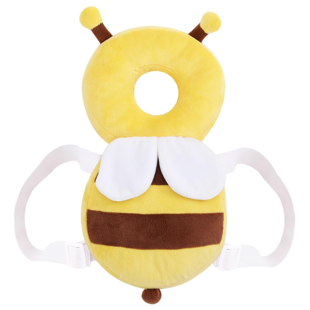BXZGLHF Baby Head Protection Backpack, Toddler Head Protection Pad, Adjustable Baby Safety Head Protection Backpack, Suitable for Toddlers Aged 4-24 Months, Bees