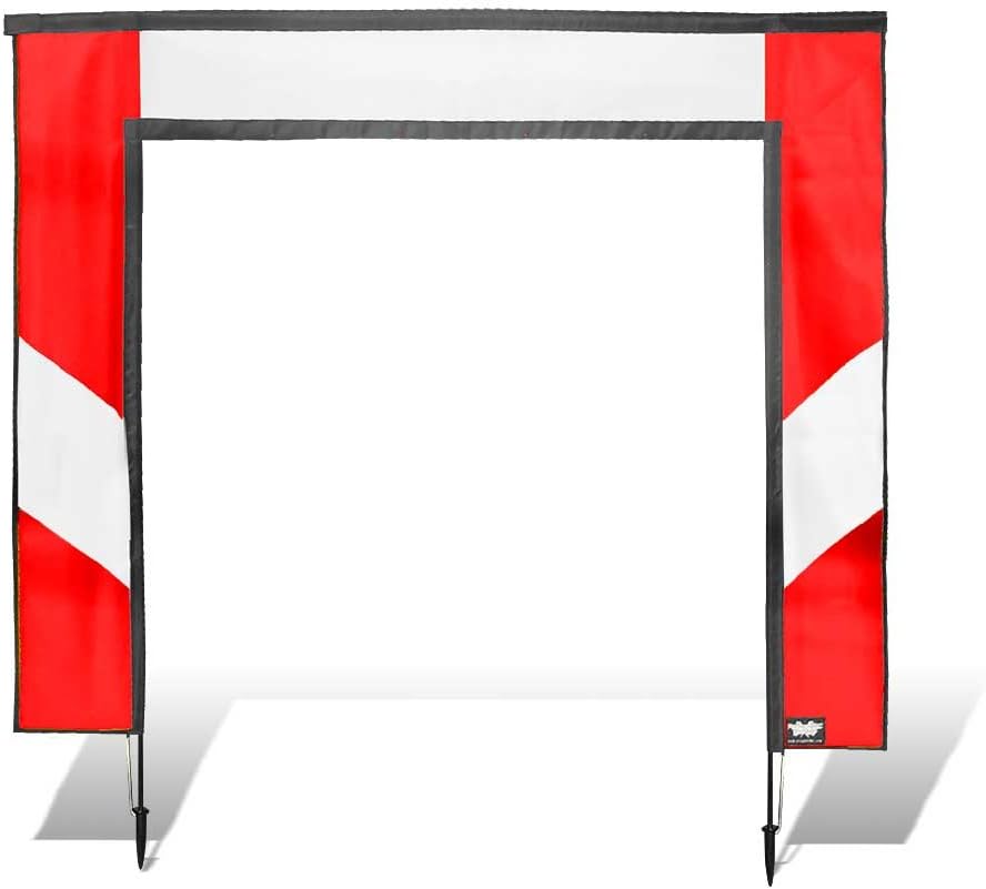 Premier RC 5 X 5 Ft. Square Air Race Gate For FPV Drone Racing - Red And White