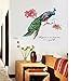 Wall Stickers,GOODCULLER DIY Chinese Style Peacock Environment Layout TV Background Wall Decoration Removable Wall Stickers Home Decor