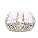 Pink Wireless Mouse, Hepix 2.4Ghz Crystal Rhinestone Flat Computer Mouse with Nano USB Receiver, 3 Buttons for Notebook, PC, Laptop, Computer, MacBook