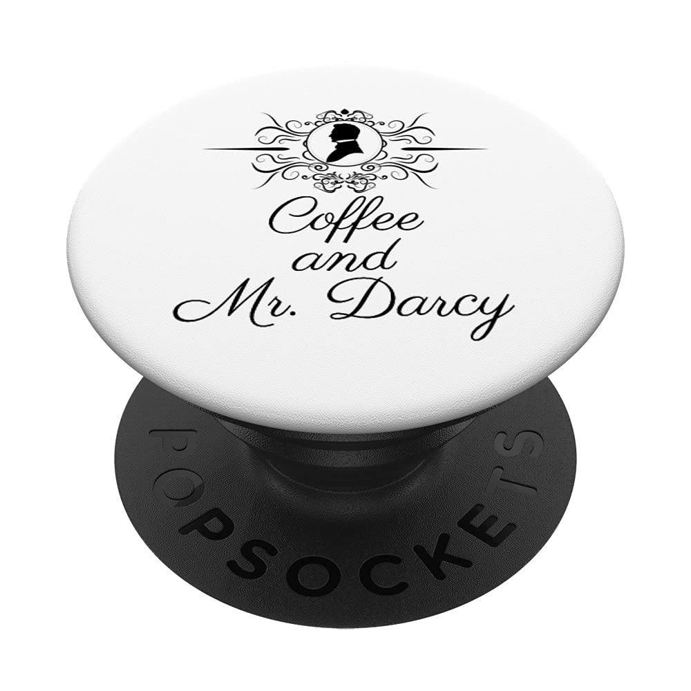 Funny Jane Austen Coffee & Mr. Darcy Fans Literary Book Club PopSockets Swappable PopGrip