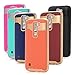 LG K7 Case, GOTD Fingerprint Design Premium Defender Dual Layer Protector Soft Rubber Hard Bumper Hybrid Phone Cover Case for LG K7 (Mint Green)