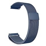 Fintie Galaxy Watch 46mm / Gear S3 Frontier Classic Band [Large], 22mm Milanese Loop Stainless Steel Replacement Smartwatch Bracelet Wrist Strap with [Unique Magnet Lock] for Women Men, Navy