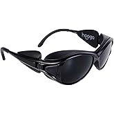 hooga Red Light Therapy Protective Glasses, Polycarbonate Lens, Near Infrared Brightness Reduction, Anti-Glare, UV Blocking, Unisex One-Size-Fits-Most, Eye Safety