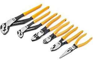 GEARWRENCH 6 Piece Dipped Mixed Material Plier Set - 82204-06