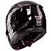 Dual Visor Modular Flip up Gloss Black Motorcycle Snowmobile Helmet DOT (S)